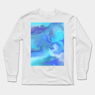 Blue Ocean  Cosmic Wave Long Sleeve T-Shirt